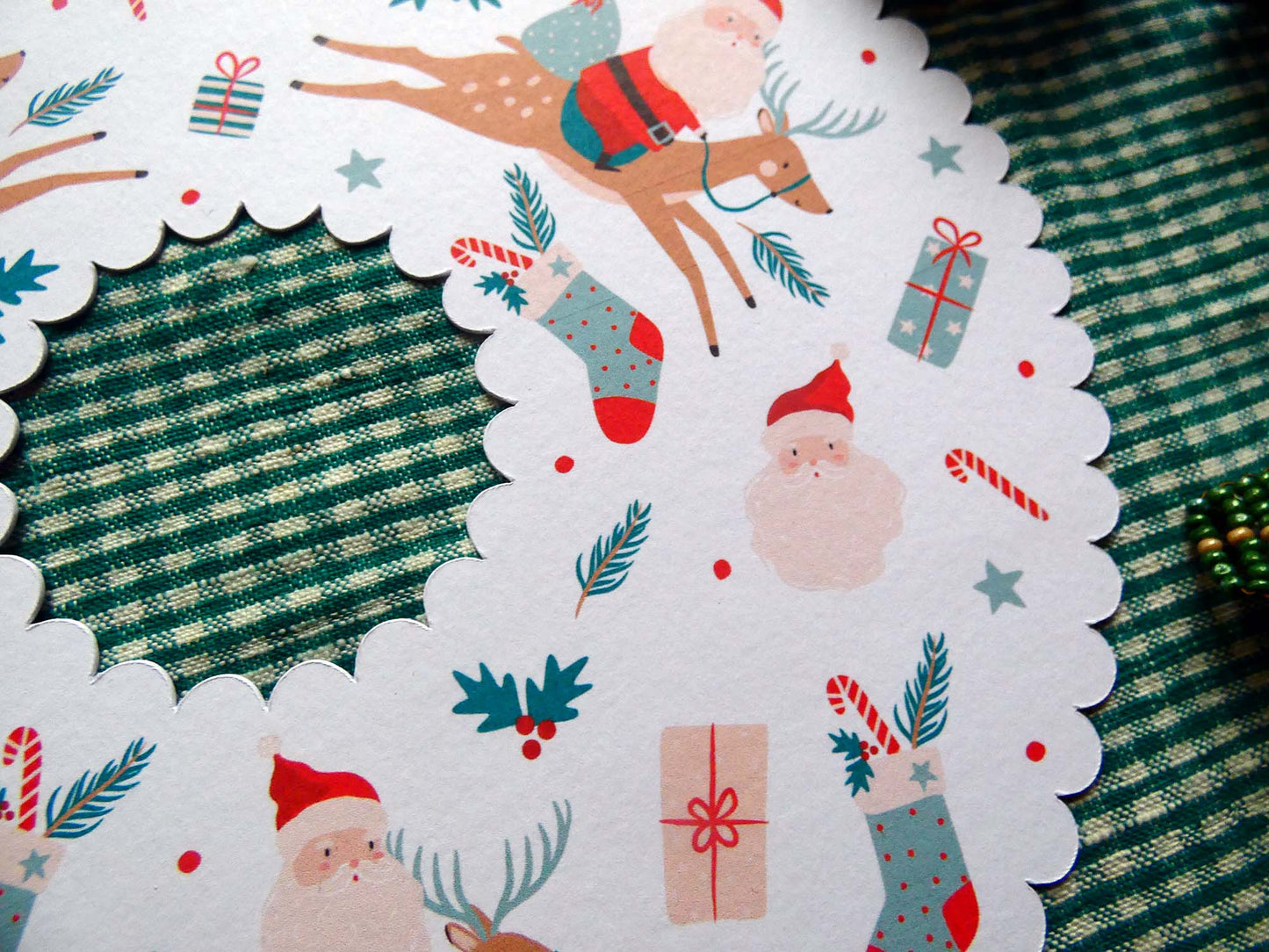 Couronne de l'Avent Père Noël