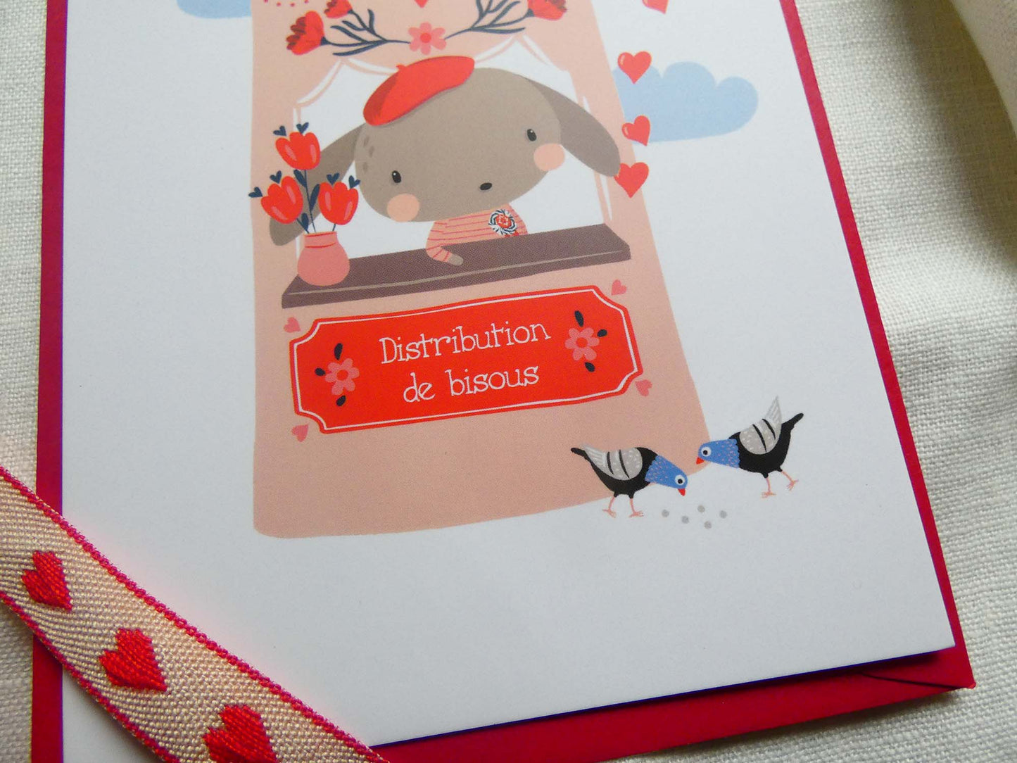 Carte "Bisous gratuits"