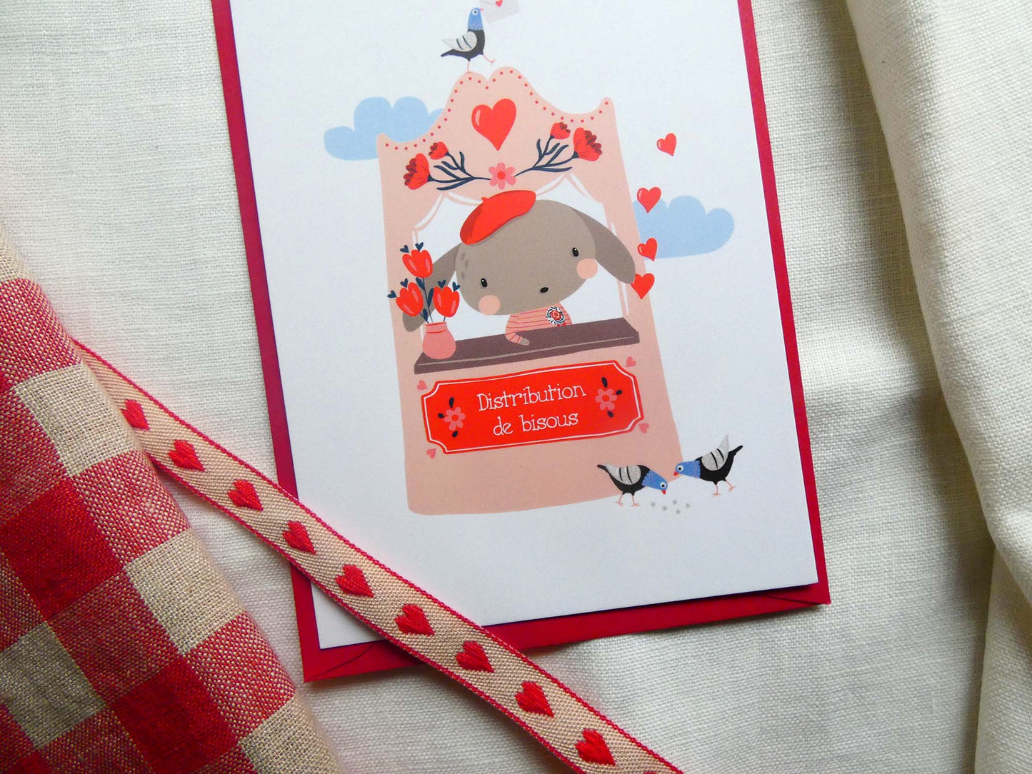 Carte "Bisous gratuits"