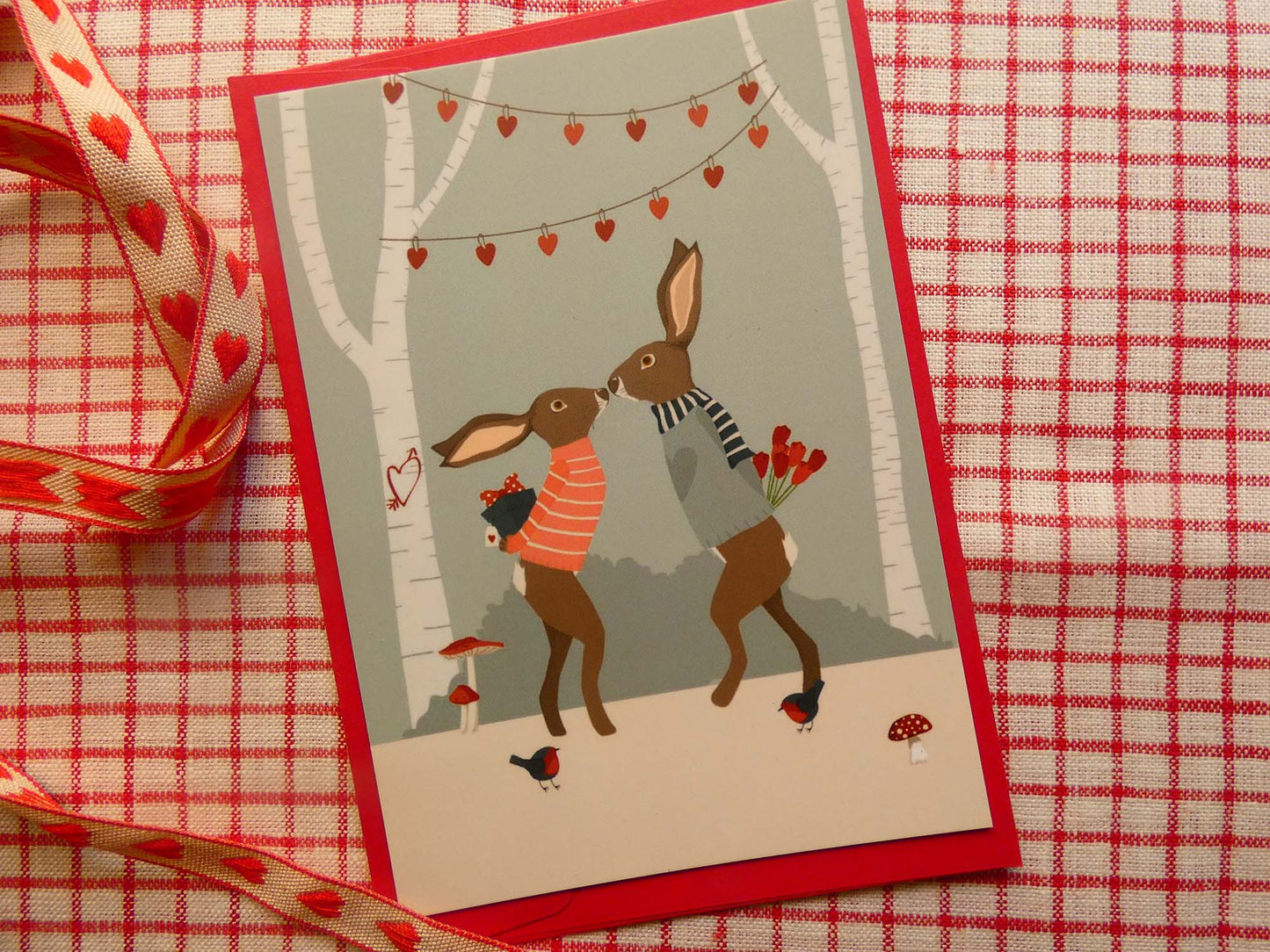 Carte "Lapins amoureux