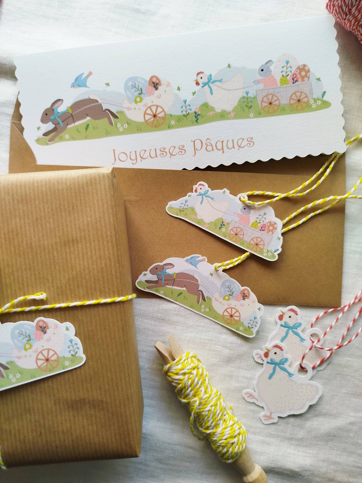 Carte double Livraison de Pâques
