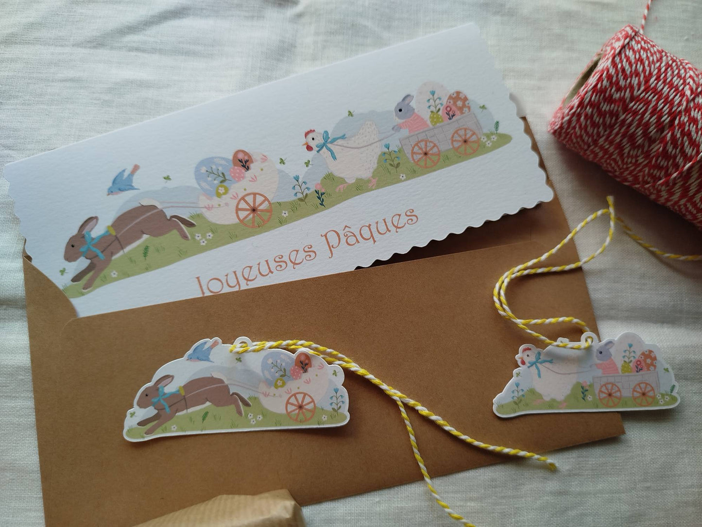 Carte double Livraison de Pâques