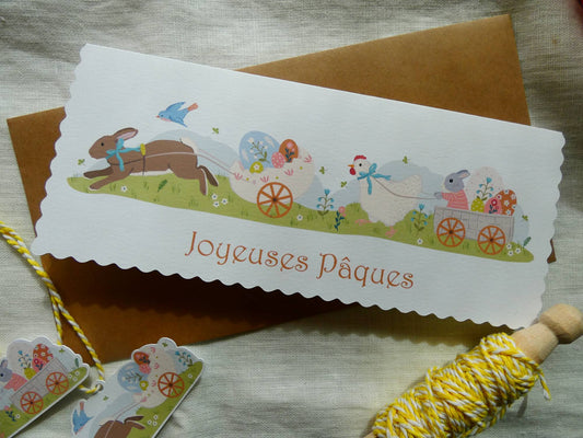 Carte double Livraison de Pâques