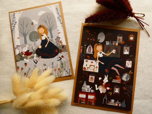 Cartes postales Alice au pays des merveilles