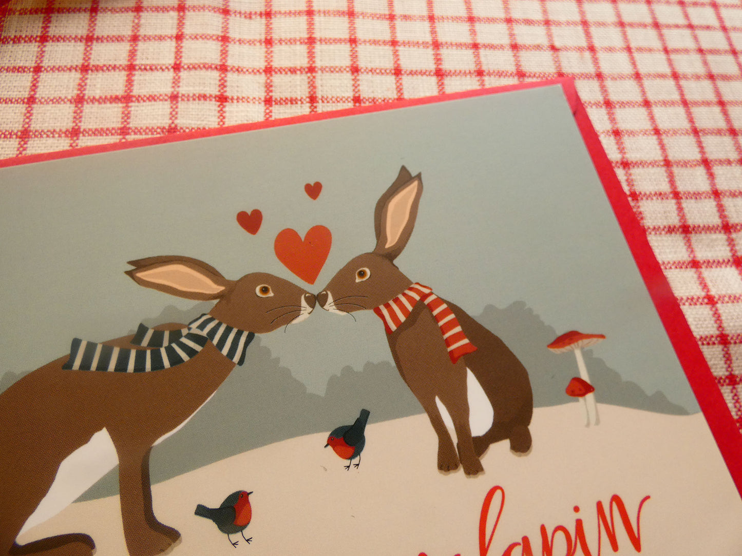 Carte "Je t'aime mon lapin"