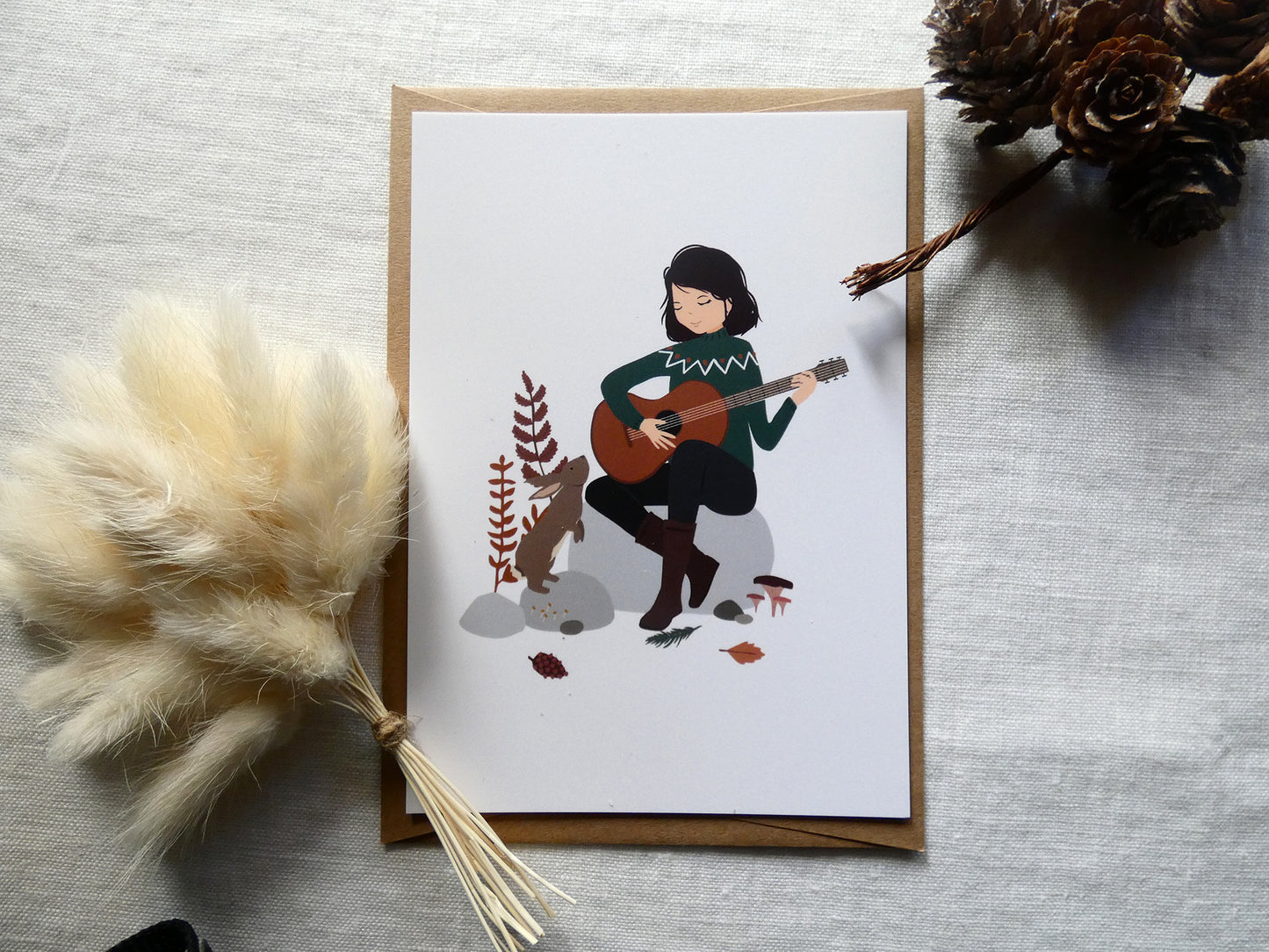 Carte postale "Guitare"