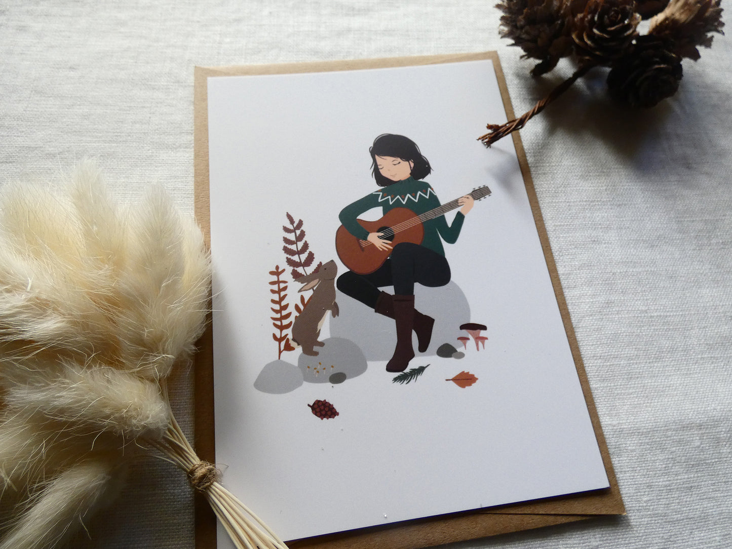 Carte postale "Guitare"