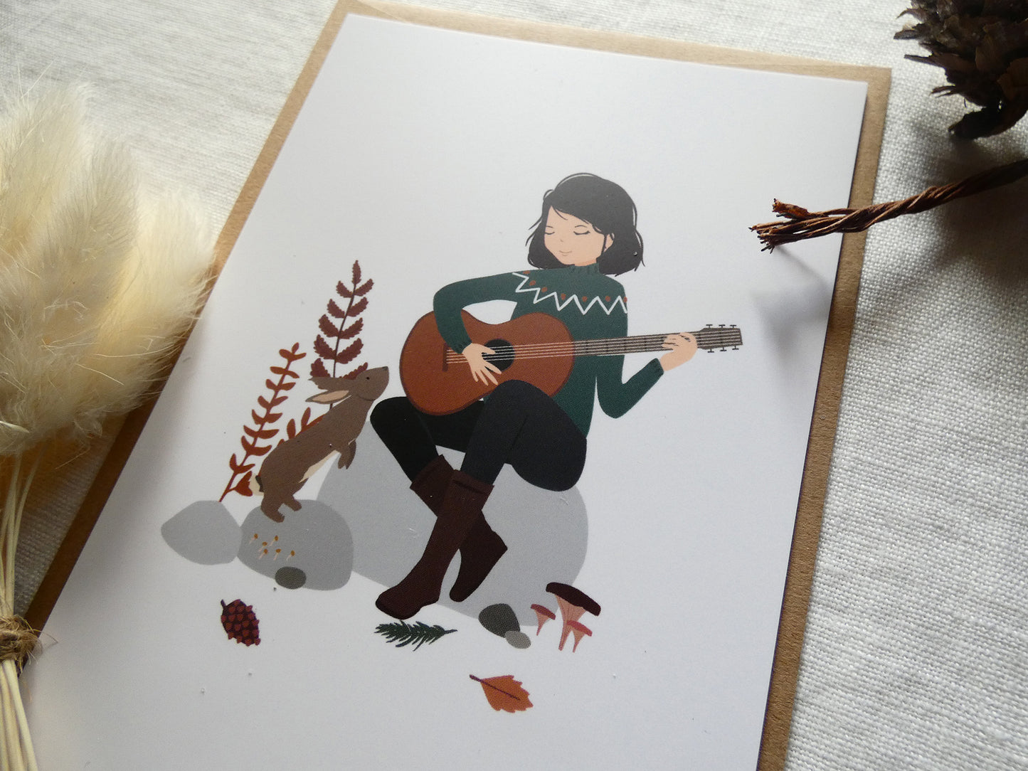 Carte postale "Guitare"