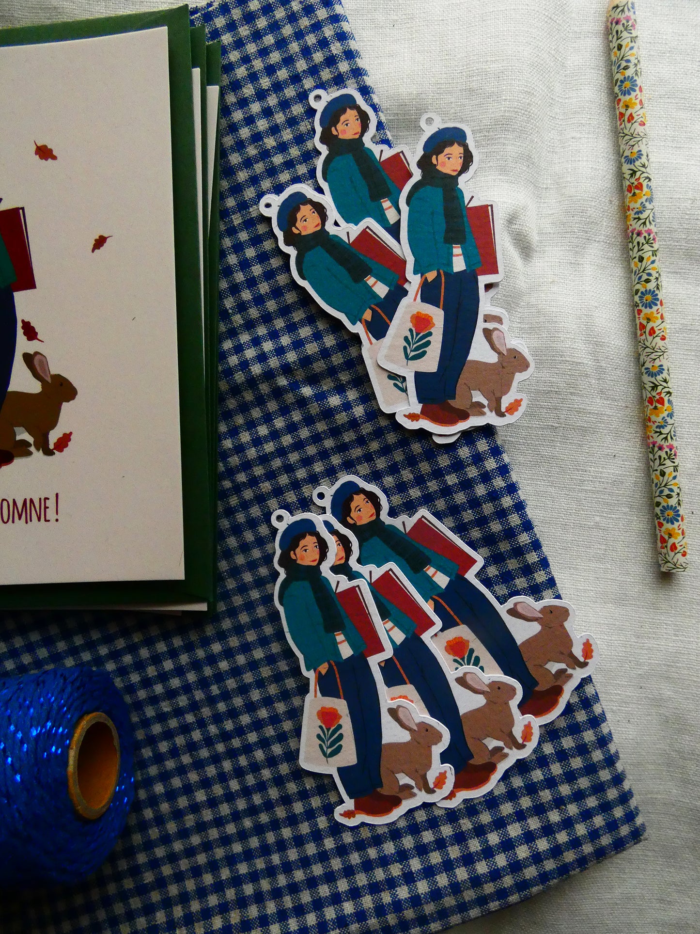 Lot de 3 étiquettes cadeau " Vive l'automne"