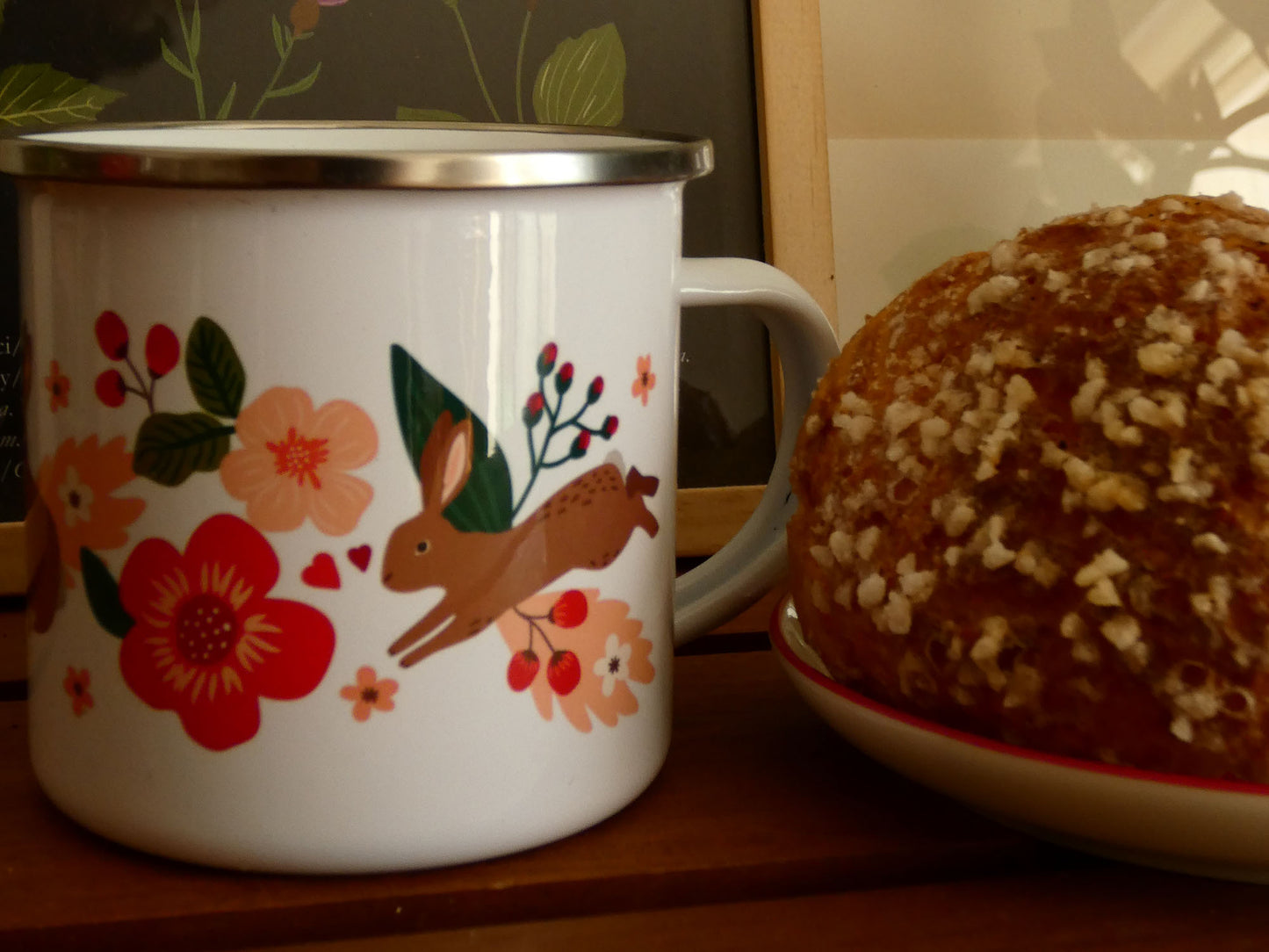 Mug émaillé "Saint Valentin"