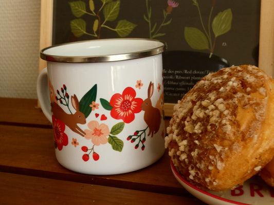 Mug émaillé "Saint Valentin"